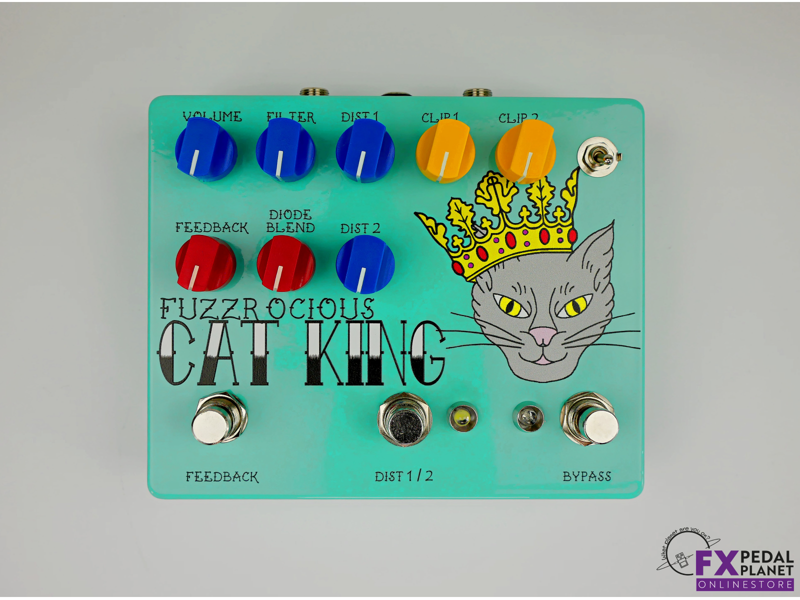 Fuzzrocious Pedals Cat King Momentary Feedback Mod Distortion Effects