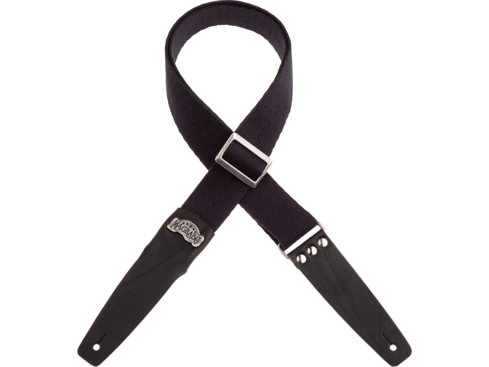 SC Cotton Black 5 cm Black Terminals by Magrabo Guitar Straps