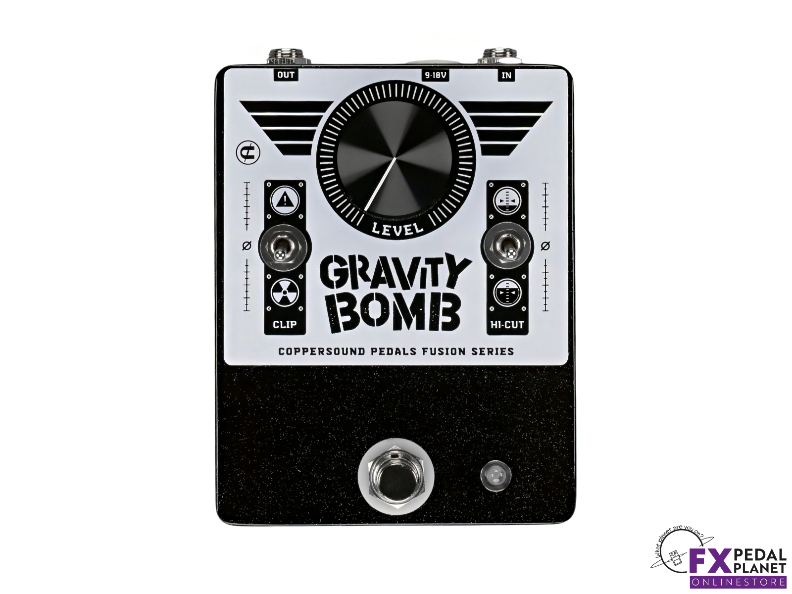 Gravity Bomb Fusion Series White Plate by CopperSound Pedals