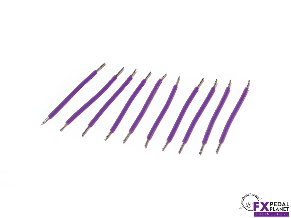 Pre Cut & Stripped Purple Wire 2"